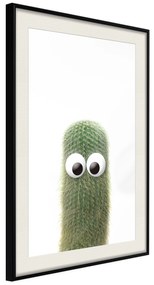 Artgeist Plagát - Prickly Friend [Poster] Veľkosť: 30x45, Verzia: Čierny rám s passe-partout