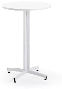 Barový stôl SANNA, Ø700x1050 mm, biela