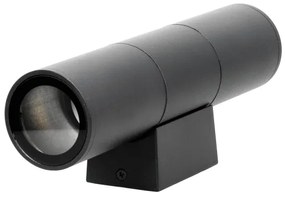 Vonkajšie nástenné svietidlo 2xGU10/35W/230V IP54 guľatý čierna