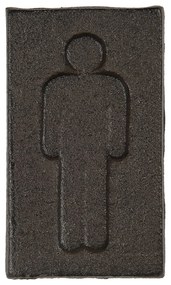 Kovová ceduľka pánske toalety - 6*1*11 cm