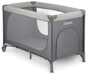 Ricokids Cestovná postieľka + matrac + taška125 x 65 x 78 cm RK-240 svetlosivá