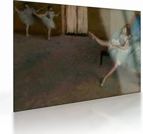 Sklenený obraz - Edgar Degas, Before the Ballet, reprodukcia (70x50 cm)