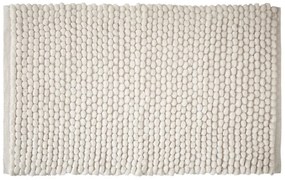 Biela kúpeľňová predložka 50x80 cm Aspen Bobble – Bianca