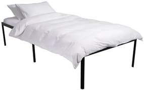 Kovová posteľ Hamlin - 200 x 90, v 41 cm - Čierna