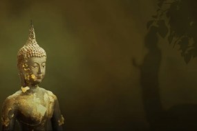 Tapeta socha Budhu s jeho odrazom