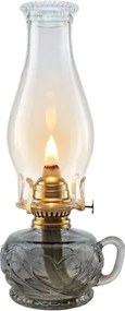 Brilagi - petrolejová lampa MERLIN dymová/sivá