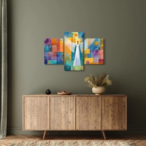 Obraz - Geometrický anjel (90x60 cm)