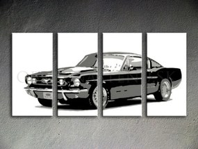 Ručne maľovaný POP Art obraz Ford Mustang