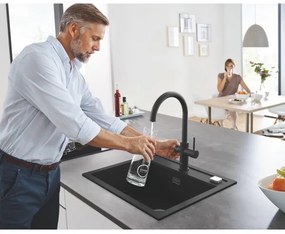 GROHE 31651AP0 - Kuchynský drez K700 560 × 510 mm granit/čierna