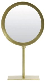 Bronzové okrúhle stolný zrkadlo Lure antik bronze - 20 * 10 * 35 cm