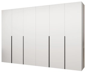Šatníková skriňa 300 cm Alice 1 (biela + čierna). Akcia -20%. Vlastná spoľahlivá doprava až k Vám domov. 1126137
