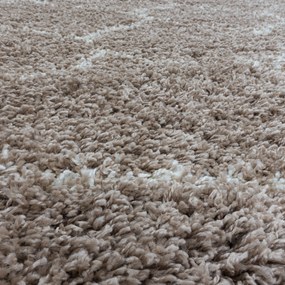 Ayyildiz Kusový koberec SALSA 3201, Okrúhly, Béžová Rozmer koberca: 160 cm KRUH