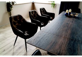 Jedálenský stôl Salvadore 180 x 90 cm, tmavo hnedá