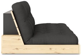 Tmavosivá rozkladacia pohovka 196 cm Base – Karup Design
