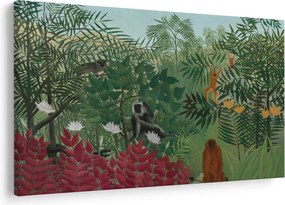 Obraz - Henri Rousseau, Tropical Forest with Monkeys, reprodukcia (90x60 cm)