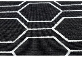 Kusový koberec Hexa čierny 120x170cm