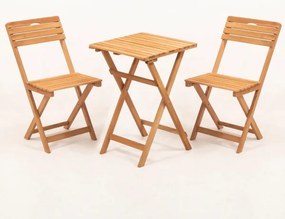 Balkónová sada s vankúšmi, buk