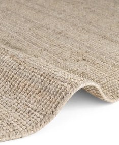 Koberec Hanse Home Bouclé Jaipur naturálny / béžový / biely kruh