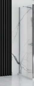 Rea Rapid, pevná stena pre sprchovací kút Rapid 100 x 195 cm, 6mm číre sklo, chrómový profil, REA-K5610