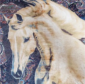 DY Exkluzívny koberec Qum Silk 04 Navy Rozmer: 200x300 cm