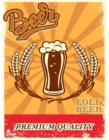 Ceduľa Beer - Cold Beer