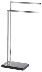 WENKO 20461100 - Stojan na uteráky NOBLE 45,5x82 cm chrom/čierna