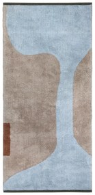 Bavlnený prateľný behúň vo svetlomodrej a béžovej farbe 70x150 cm Figura – Mette Ditmer Denmark