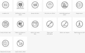 Kuchinox Laut, 1-komorový granitový drez 760x440x174 mm + sifón, čierna, LAV-SBZ_B11Y