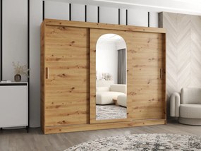 Skriňa so zrkadlom Kreloin 250, zásuvka: nie, Farby: dub artisan