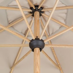 Doppler ALU WOOD 3,5 m - slnečník s kľučkou s ULTRA UV ochranou : Barvy slunečníků - 820