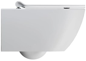 GSI, PURA závesná WC misa, Swirlflush, 55x36 cm, biela dual-mat, 881509