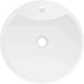 Mexen, Mexen Onyx-02 umywalka wolnostojąca z konglomeratu 45 x 45 cm, biała mat - 26544500