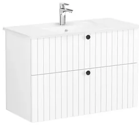 Kúpeľňová skrinka s umývadlom VitrA Root 100x67x46 cm biela mat ROOTG100WINTS