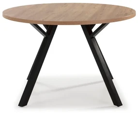 Okrúhly jedálenský stôl v dekore duba ø 120 cm Beni - Marckeric