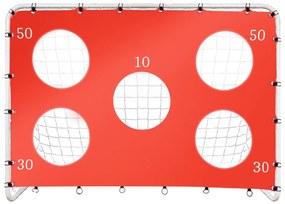 KIK Detská futbalová bránka 2v1 s podložkou na presnosť, 213 x 152 x 76 cm