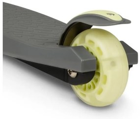 Lionelo - Detská kolobežka JESSY 3xAA sivá/zelená