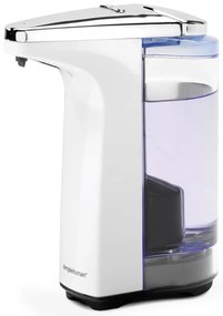 Biely automatický plastový dávkovač mydla 237 ml - simplehuman