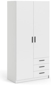 Biela šatníková skriňa 99x200 cm Sprint – Tvilum