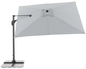 Doppler ACTIVE 310  x 210 cm - moderný slnečník s bočnou nohou svetlo šedá (kód farby 827)