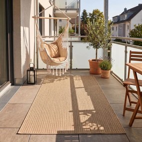 Béžový vnútorný a vonkajší koberec 80x150 cm Mira 1450 – Ayyildiz Carpets