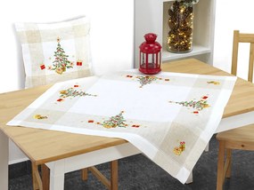 Vianočný vyšívaný obrus Christmas tree TiaHome - 40x160cm