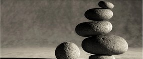 Obraz - Šedé kamene (120x50 cm)