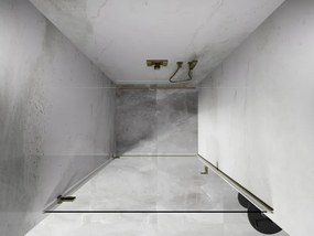 Mexen, Mexen Lunar-B Otočné ľavé sprchové dvere 95 cm, transparentné, brúsené zlaté - 832-095-000-55-00-L
