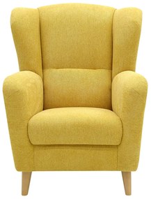 FINES žlté kreslo ušiak Aladin