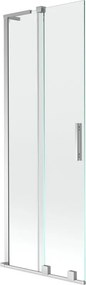Mexen Velar L, 2-krídlová posuvná vaňová zástena 70 x 150 cm, 8mm číre sklo, chrómový profil, 896-070-003-01-01