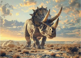 Sklenený obraz - Triceratops (70x50 cm)