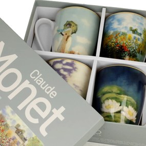 Duo Porcelánový hrnček Monet 350 ml sada 4ks