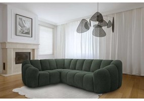 Tmavozelená rohová pohovka (ľavý roh/do L) Shell – Miuform