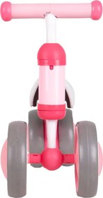 ECOTOYS odrážadlo pre deti 18–36 m, ružové, dvojité predné kolieska, blokáda riadenia