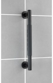 Čierne madlo do sprchy Wenko Secura